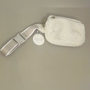 Altar'd State off white Sherpa Belt Bag